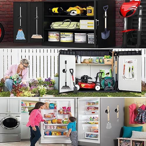 Magnetic Mop Broom Holder,Heavy Duty Movable Magnetic 2PCS Magnetic Mop Holder - Picture 4 of 7