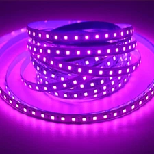 16ft UV / Purple LED Strip Black Light Night Fishing Ultraviolet Boat BLACK PCB