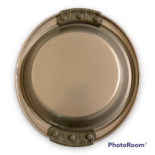 Anolon 9” Pie Pan Round Nonstick Quality w/ Grips Gray Baking Cookware - Picture 2 of 5