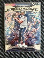 2024 Panini Prizm #3 C.J. Stroud Fireworks Houston Texans
