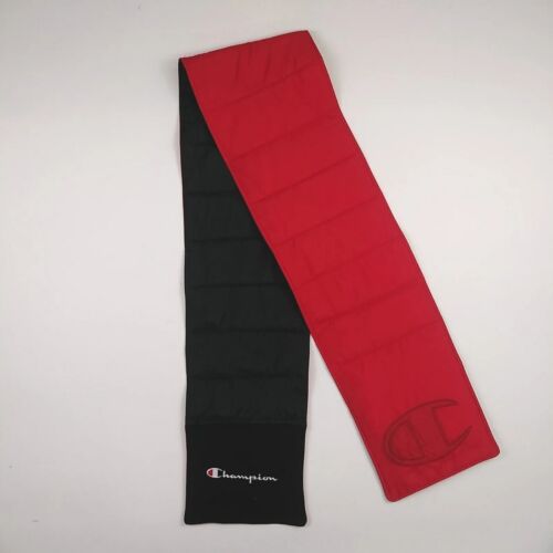 CHAMPION  100% Authentic REVERSIBLE SCARF -Red multicolor Nice New Rare 1 Of 1 - Picture 1 of 2