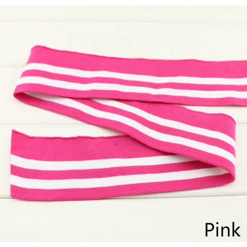 Stripe Elastic Knitted Cuffs Hem Baseball uniform Rib so Bottom Clothing Fabric - Bild 5 von 7