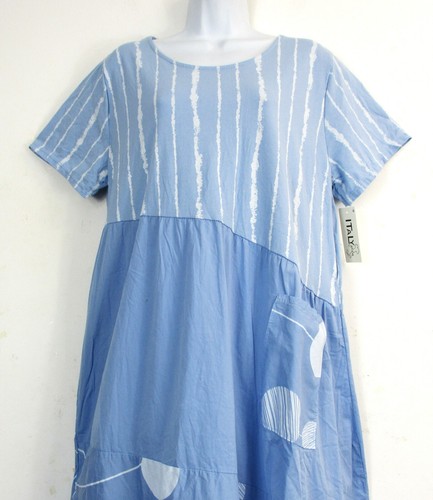 LagenLook Womens Ladies 95% Cotton Summer dress Pockets One Size : Plus: 14-18 - Picture 68 of 89