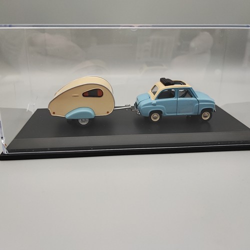 Schuco Goggomobil mit Wohnanhänger Wohnwagen 1:43 Modellauto - Bild 6 von 6