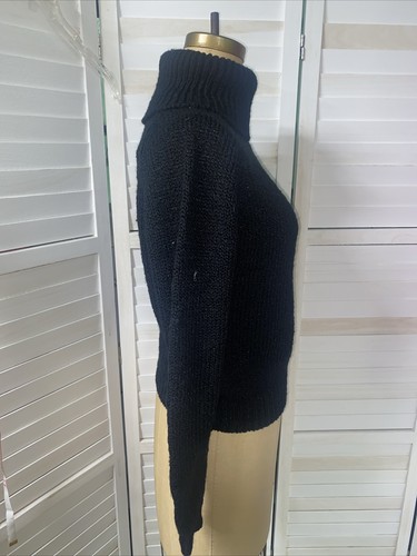 Plaza II Bloomingdale’s Vintage Black Acrylic Sweater Damen Pullover Gr. Large - Bild 3 von 6