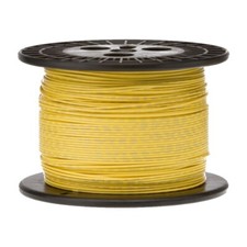 18 AWG Gauge GXL Automotive Stranded Hook Up Wire, 500 ft, Yellow, 60 Volts