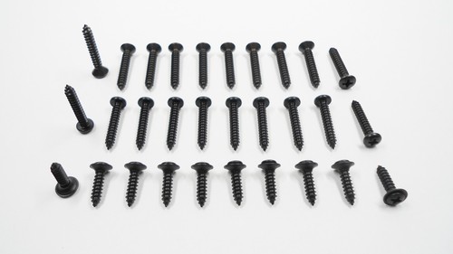 20 BLACK DASH INSTRUMENT BEZEL & 40 INTERIOR SCREWS! FOR 1973-1987 GM GMC PICKUP - Picture 2 of 11