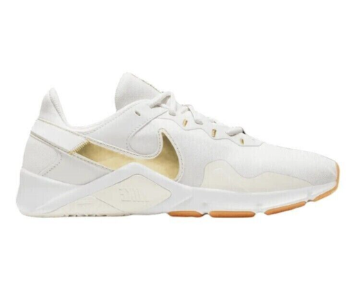 Nike Womens Legend Essential 2 CQ9545-010 White Running Shoes Sneakers Size 11 - Picture 1 of 5