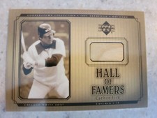 Carlton Fisk 2001 Upper Deck Hall Of Famers Game Used Bat Chicago White Sox 