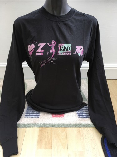 Ladies Paul Smith Long Sleeved T Shirt Black Pit-to-Pit 20 inches - BNWT