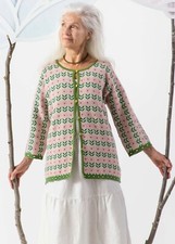 New Gudrun Sjoden Size:s/m Jacquard Jacket/cardigan