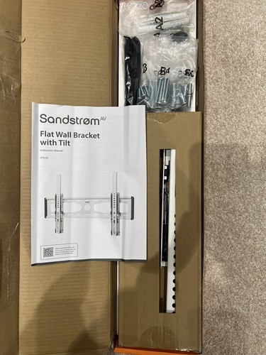 SANDSTROM STXL20 Tilt 65" - 90" Extral Large TV Bracket Wall Mount Tilt  - White - Picture 4 of 10