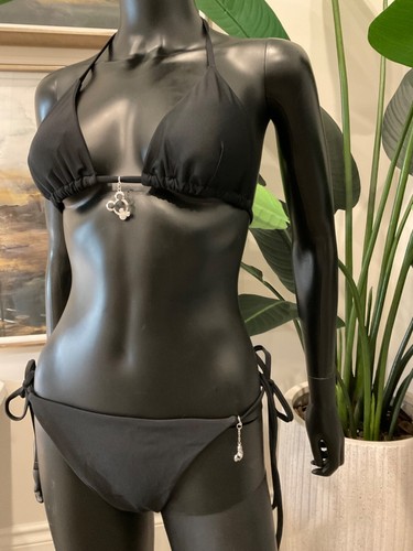 Bikini nero con affascinanti ciondoli per mouse bikini! - Foto 4 di 5