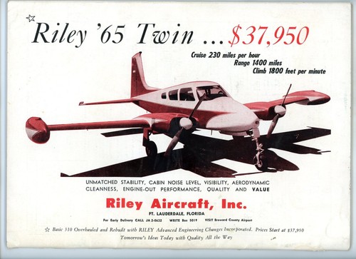 1961 Flight Magazine March Tandem-Motor Cesna Skymaster Twin Ad's Aviation - Bild 2 von 11