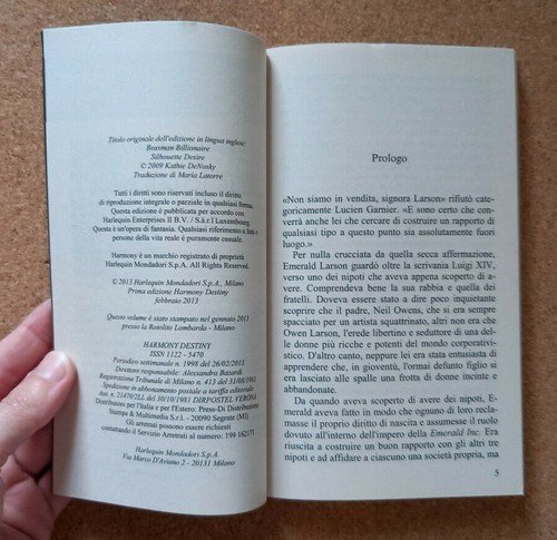 LIBRO Romanzo NEL LETTO DELL'EREDE Kathie DeNosky 2013 Harmony Destiny Amore - Picture 4 of 6