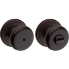 Kwikset Juno Venetian Bronze Privacy Bed/Bath Door Knob with Lock