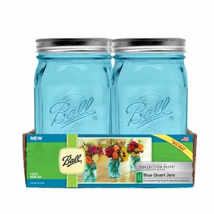 2-Ball-Mason-Jar-32-oz-Canning-Wide-Mouth-Elite-Wedding-Craft-Preserves-W-Lid