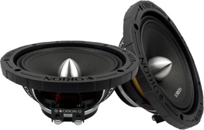 Orion HCCA68N 6.5  1400W Max 8-Ohm Efficient Neodymium Midrange Car Loudspeakers