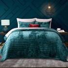 RECYCO Luxury Velvet Quilt Set Full Queen Size, Lightweight Velvet Comforter ...