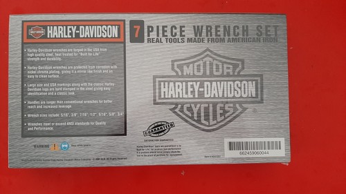NOS NEU 2001 Harley-Davidson USA 7-teiliges SAE poliertes Chrom Schraubenschlüssel-Set HDX1207 - Bild 6 von 10