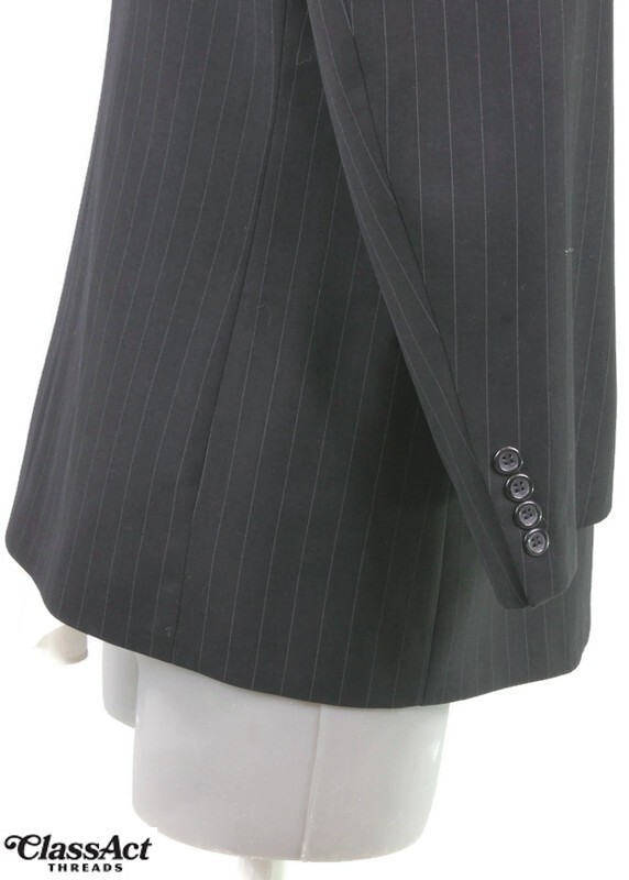 Giorgio Iolano Couture Black Striped 2 Pc Suit Po… - image 6