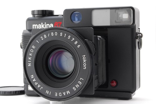 Plaubel Makina 67 6x7 Medium Format Film Camera with Grip From JAPAN [MINT - Picture 1 of 24