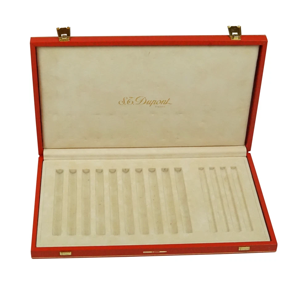 S.T. Dupont 14er Etui Rot Füller Kugelschreiber Leder Box Vintage Classic - Bild 3 von 4