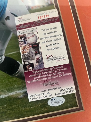 Josh Cribbs Cleveland Browns Signed Autographed Framed 16x20 Photo JSA Letter - Picture 7 of 9