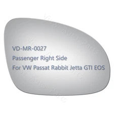 Mirror Glass+Adhesive for Passat Rabbit Jetta GTI Eos Right Side RH Outside Door