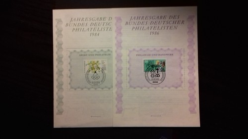 BRD Jahresgaben Bund Dte. Philatelisten 1984, 1986, 1992, 1993   (256) - Picture 1 of 2
