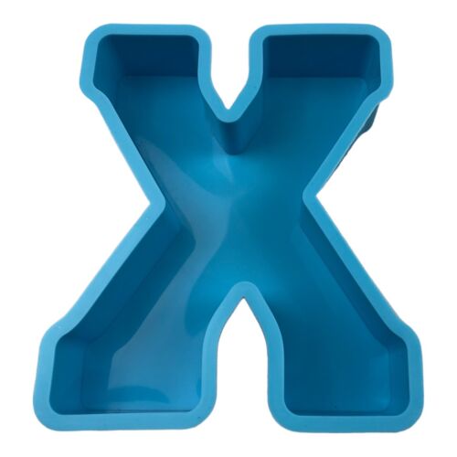 LARGE SILICONE RESIN MOLD ALPHABET LETTER - X - EPOXY BAKING RESIN CRAFTS - Picture 4 of 11