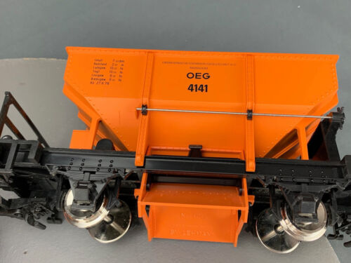 G Scale 1:22.5 LGB Schoema OEG MOW Set Orange with 2 Cars & 3 Figures G0494 LZ - Picture 18 of 21