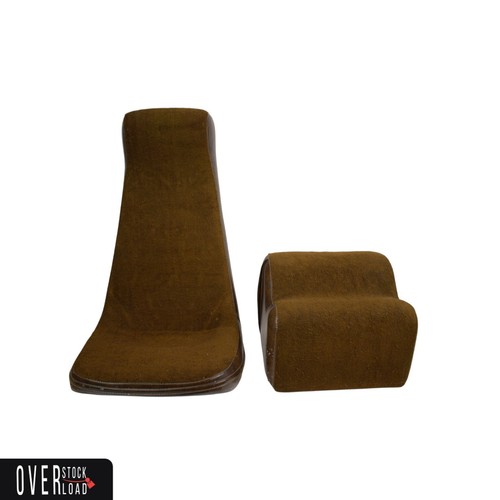 Vintage Rare Bionic Chair with Ottoman, 1970s Stinchfield Lounge Floor MCM - Picture 2 of 15