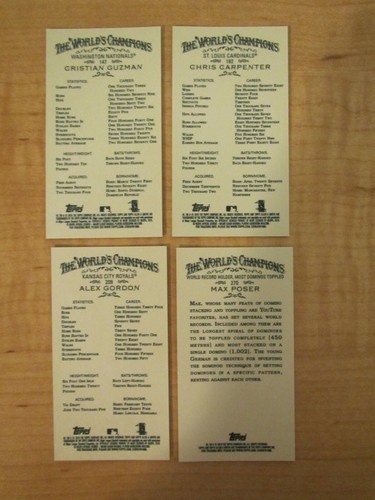 2010 Topps Allen and Ginter Mini Black Border Lot of 4 - Picture 2 of 2