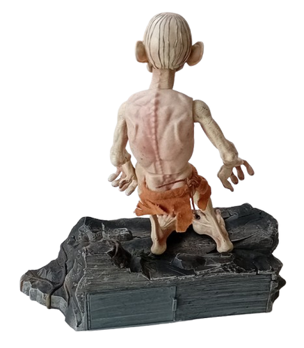 Herr der Ringe 10" Gollum / Smeagol sprechende Figur & Aufsteller 2003 - Bild 5 von 9