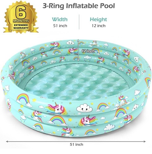 Aufblasbares Baby Kiddie Pool - Kinder Planschbecken Kleinkind Baby Schwimmen - Bild 7 von 7