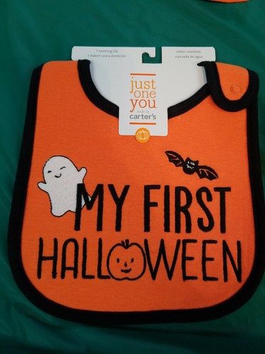 Perfect my 1st Halloween size 3 month, 3 piece bodysuit, bib, & Pants all NWT $ - Picture 5 of 12