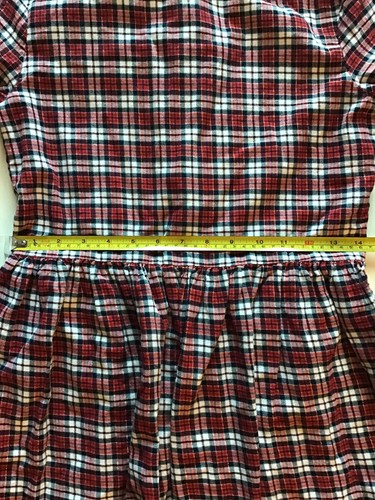 Girls Gap Kids Size XXL Special Occasion Dress Plaid Christmas Holiday Theme Red - Picture 6 of 12
