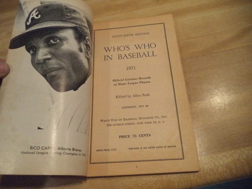 1971 WHO'S WHO IN BASEBALL 56TH EDITION JOHN BENCH - Picture 10 of 12