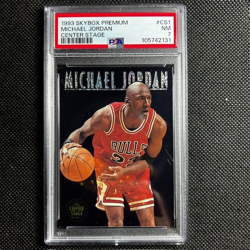 1993 Skybox Premium Center Stage #CS1 Michael Jordan PSA 7 NM Chicago Bulls