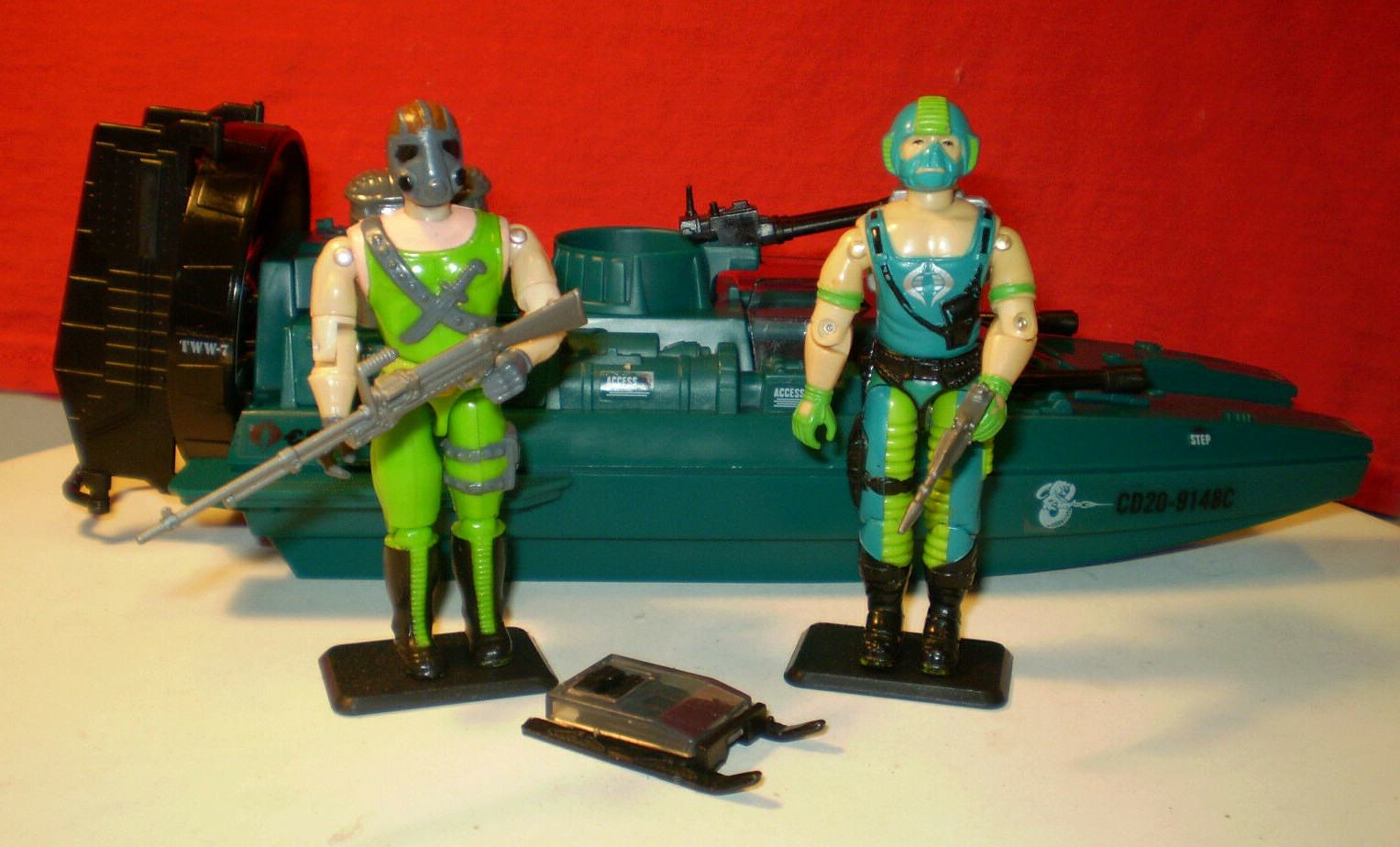 1984 GI JOE COBRA WATER MOCCASIN & SWAMP PILOT COPPERHEAD 100%+ GUNNER LANARD 1984 GI JOE COBRA WATER MOCCASIN & SWAMP PILOT COPPERHEAD 100%+ GUNNER LANARD