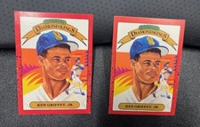 Ken Griffey Jr 1990 Donruss Diamond Kings ERROR 1989 On Back #4, Baseball Card