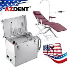 Dental Mobile Delivery Unit Case Air Compressor Syringe Suction /Portable Chair