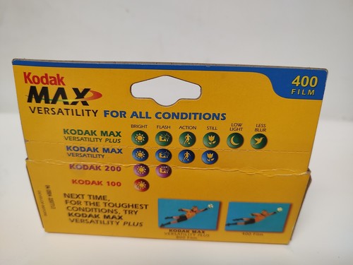 Kodak Max 400 ISO 35mm Film - 4 Pack of 24 Exposure Rolls EXPIRED 04/2004 NOS - Picture 2 of 3