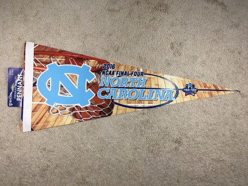 2016 NCAA Men's Final Four North Carolina Tar Heels Houston 12x30 Felt Pennant - Picture 2 of 6