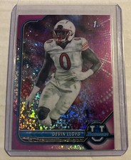 2022 Bowman University Devin Lloyd Pink Diamond RC #22/150 Utah Utes Jaguars