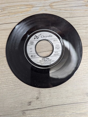 Billy Idol Mony Mony Live Shakin All Over Chrysalis 45rpm 1987 109312 HiFi - Picture 3 of 5