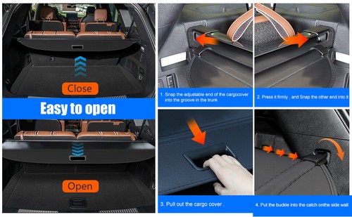 FOR 2020-2023 2024 LINCOLN AVIATOR TRUNK CARGO FLOOR CARPET LINER MAT COVER - Picture 9 of 13