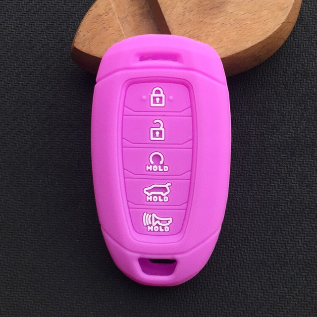 Fit HYUNDAI Palisade 5 Button Remote Smart Key Fob Silicone Cover Case