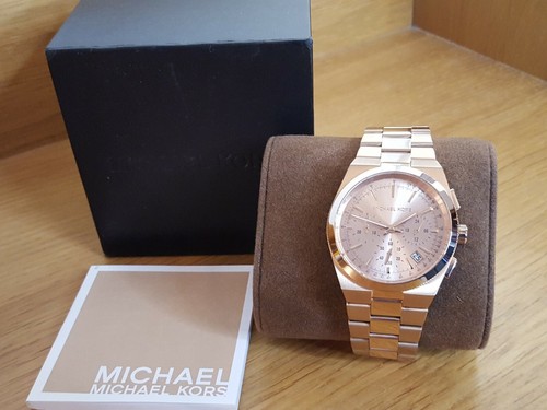 Orologio Cronografo Uomo Donna Bracciale Oro Rosa Michael Kors Channing MK5927 - Foto 9 di 9